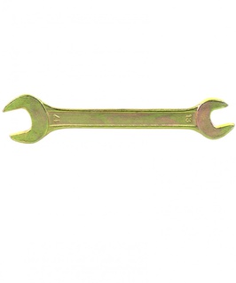 Ключ рожковый 13 х 17 мм желтый цинковый, Индия