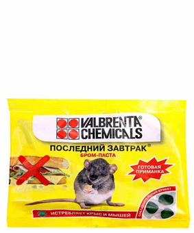 Родентиц. ср-во Бром-паста 200г, РФ
