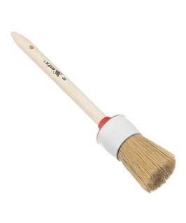 Кисть круглая № 8 (35 мм) натур. щетина дер. ручка, Китай
