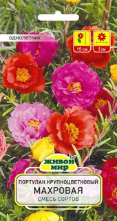 Портулак крупноцветковый Махровая смесь (W. Legutko), 0,2 г, РБ