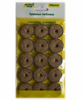Упаковка таблетки торфяные Ellepress 36мм 15 шт, Нидерланды