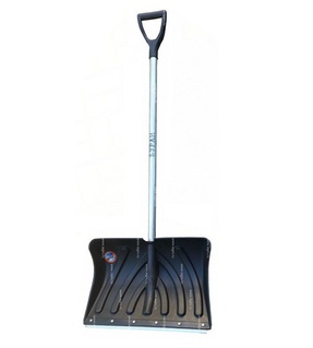 Лопата снег. пласт. БУРАН 50х35см с план. с алюм. чер. и V-руч. (100147), РФ