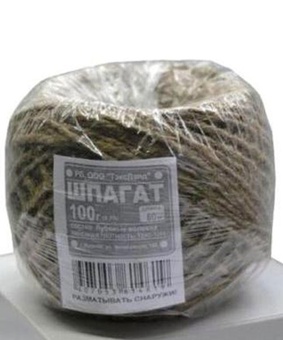 ШПАГАТ джутовый 1250Текс моток 100 м, Беларусь
