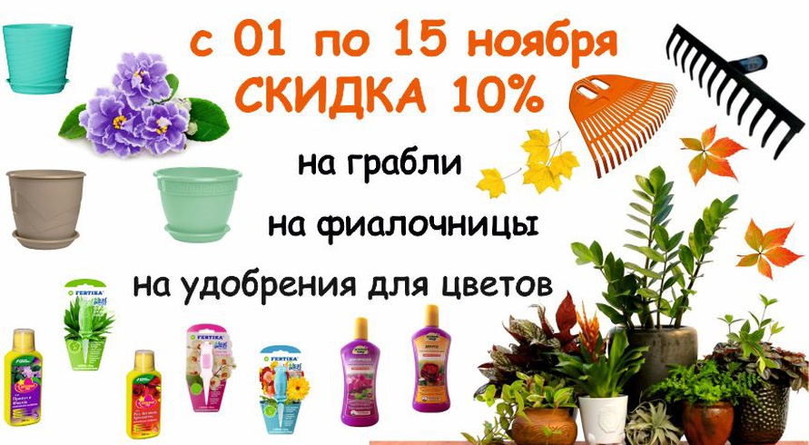 скидка c 01 по 15 ноября