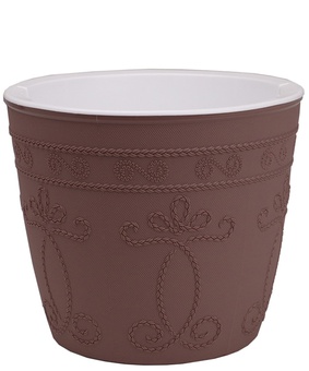 Горшок Ажур 3,0 л мокко, РФ