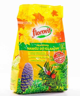 Флоровит для хвойных растений осеннее, мешок 3,0 кг, Польша