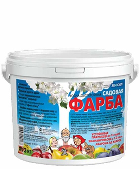 Краска садовая водно-дисперсионная для дер. Экосил 3 кг, Беларусь