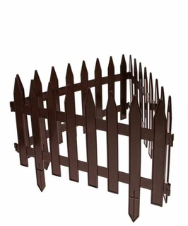 Забор декор. Готика №3 шоколад 7 шт, L-3,1м, h-35см, Беларусь