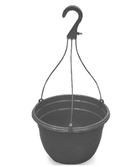 Комплект горшок MAL D27см anthracite с подвеской, Германия