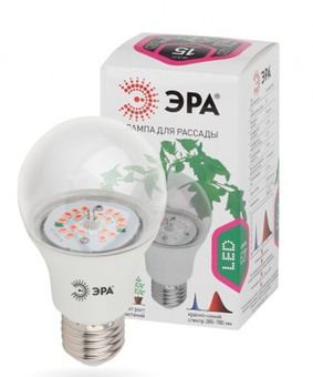 ФИТОлампа светодиодная ЭРА LED FITO-14W-RB-1310К-E27 красно-синего спектра, Китай