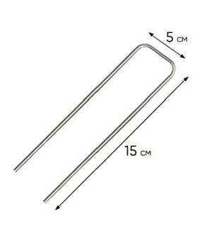 Скоба метал. д/укрыв. материалов 15*5*15 см, 10 шт (ПАР-26 ), Беларусь