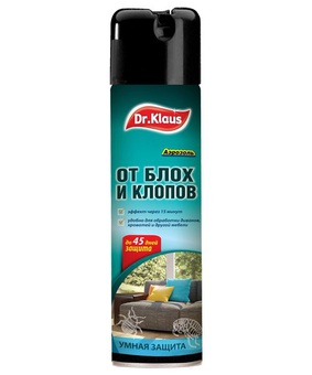 Аэрозоль Dr.Klaus от клопов, блох и др. насекомых 250мл, РФ