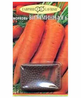 Морковь гран. Витаминная 6, 300 шт, РФ